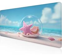 Tappetini Mouse Stella Marina Tappeto Mouse Grande Bolle,Morbido E Impermeabile Durevole E Facile Pulire Superficie Antiscivolo Tappetino Da Gaming Resistente All'Usura,Regalo Uomo 1500x800x3mm Y1-879