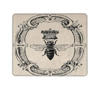 Tappetini Mouse Vintage Qu-Een Bee Qu-Een Crown Art Tappetino per il Mouse