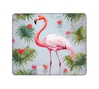 Tappetini Mouse White Flamingo 25X30Cm Durevole Tappetino per Mouse Lavabile Mousemat per Pc Computer