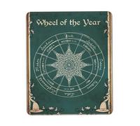 Tappetini Mouse Witch Wheel of The Year Vintage 25X30Cm Bordo Cucito Mouse Pad Soffice Mousemat per Pc Laptop