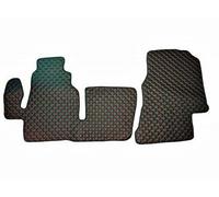 Tappetini neri con fili rossi eco pelle per BUS Mercedes Sprinter I 2000-2006