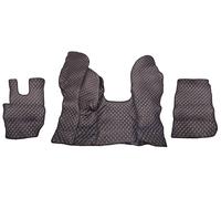 Tappetini Nero Con Blu In Eco Pelle Per DAF CF EURO 6 2013+ Guida A Sinistra