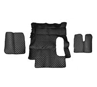 Tappetini Nero In Eco-Pelle Con Copertura Motore Per MAN TGA RightHDrive