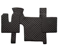 Tappetini Nero/Rosso Copertura Motore Eco-Pelle per Man Tgx 2007 - 2017 2