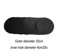 Tappetini Ombreggianti Anello Protezione Albero 12pz 15-42cm Disco Nero Protezio