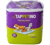 Tappetini per Addestramento di Cani e Gatti, Traverse per Animali Superassorbenti 60x60 cm, Tappetini Igienici Assorbenti ad Asciugatura Rapida, Confezione 10 Pezzi