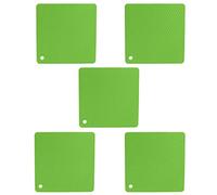 Tappetini per alive silicone resistenti al calore non slip quadrati a nido d'ape cuscinetti caldi per la protezione da controsoffi (Verde)