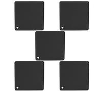 Tappetini per alive silicone resistenti al calore non slip quadrati a nido d'ape cuscinetti caldi per la protezione da controsoffi (Nero)