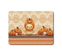 Tappetini per asciugare i piatti a forma di pulcino di zucca di Halloween per la cucina, simpatico tappetino assorbente in gomma per piatti a forma di pulcino arancione con zucche, tappetino per asciu