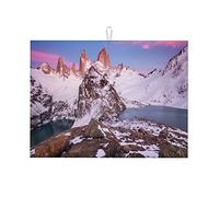 Tappetini per asciugare i piatti con motivo fiume colorato per il bancone della cucina, facili da usare, piccoli, 16 x 18 pollici