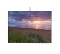Tappetini per asciugare i piatti con paesaggi, tramonto e notte, facili da usare, grandi 18 x 24 pollici