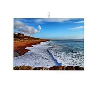 Tappetini per asciugare i piatti da cucina con splendida vista sul mare e cielo, piccoli tappetini per asciugare i piatti, decorazioni per la cucina, 16 x 18 pollici