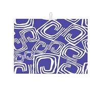 Tappetini per asciugare i piatti da cucina multicolori, motivo: graffiti, geometria, linea, decorazione da cucina, grandi, 18 x 24 pollici