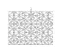 Tappetini per asciugare i piatti di colore chiaro, linea a reticolo geometrico, grandi e moderni, per il bancone della cucina, morbidi e piccoli, 16 x 18 pollici