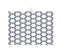 Tappetini per asciugare i piatti di colore chiaro, linea a reticolo geometrico, tappetino per asciugare in pietra moderna per il bancone della cucina, EasyLarge, 18 x 24 pollici