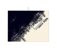 Tappetini per asciugare i piatti retrò con personalità, poster illustrativo con lettere ispiratrici, design per piatti da cucina, asciugatura rapida, piccoli 16 x 18 pollici