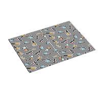 Tappetini per asciugare piatti da cucina, 18 x 24 pollici, in microfibra assorbente, bel tappetino per asciugare il trucco per piano di lavoro della cucina, tappetino per piatti con fiocco