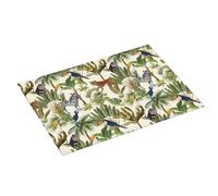 Tappetini per asciugare piatti per piano di lavoro della cucina, tappetino di asciugatura in microfibra assorbente 18 x 24 pollici, tappetino di essiccazione animali della giungla per piano di lavoro