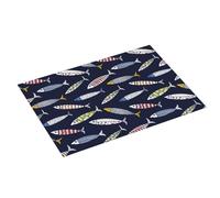 Tappetini per asciugare piatti per piano di lavoro della cucina, tappetino di essiccazione in microfibra assorbente sardina 18 x 24 pollici per piano di lavoro della cucina tappetino per ripiano