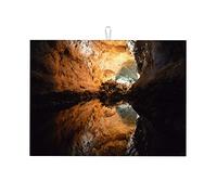 Tappetini per asciugatrice per piatti con motivo "Grotte" - Grandi tappetini per asciugatura rapida per il bancone della cucina, 18 x 24 pollici