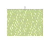 Tappetini per asciugatrice per piatti verde chiaro, grafica semplice disegnata a mano per la cameretta dei bambini (8) Tappetino per scolapiatti in microfibra ultra assorbente, grande 18 x 24 pollici