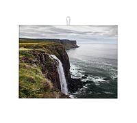 Tappetini per asciugatura a cascata, scogliera, rocce, mare, per bancone, bar, EasySmall, 16 x 18 pollici