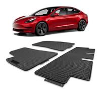 Tappetini per auto adatti per Tesla Model 3 2017-2023, rivestimento per pavimenti automobilistici per Tesla Model 3-2017 2018 2019 2020 2021 2022 2023, confezione da 3 pezzi con design a nido d'ape