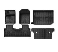 Tappetini Per Auto Antiscivolo Per Chery T2 2023 2024 TPE All Weather Front Rear Cargo Liner Trunk Mat Impermeabile Tappetini abitacolo(Nero 4)