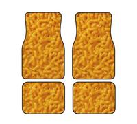 Tappetini per auto con motivo "Mac and Cheese", set completo, decorazione per auto, antiscivolo.