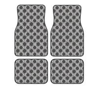 Tappetini per auto in corda grigia Knott, 4 pezzi, tappetini per auto resistenti, antiscivolo, impermeabili, adatti per tutti i modelli di auto, berline, SUV e camion.