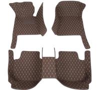Tappetini Per Auto In Pelle PU 3D Personalizzati Accessori Interni Per Renault Per Koleos Per Samsung QM6 H6 MK2 2016-2020 WEFOLCC(Coffee)