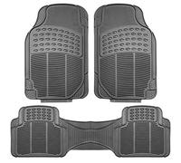 Tappetini per auto in tinta unita grigio Climaproof per tutte le condizioni atmosferiche, universale, tagliabili, resistenti, SUV e camion, set completo FH Group F11306GRAY
