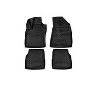 Tappetini per auto Jeep Compass 2017-2021, set completo di fodere per sedili anteriori, 2a fila, per tutte le stagioni (nero)