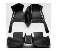 Tappetini Per Auto Kit Tappetini Auto In Pelle Lusso Impermeabili Per Hyundai Per Genesis 2015 2016 2017 Copertura Completa Pavimento Dell'auto(Style 4 Black White)
