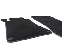 Tappetini per auto MERCEDES CLK (2002 - 2010) C209 A209, 2 pezzi nero velluto tappeto