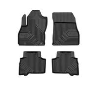 Tappetini per auto No.77 compatibile con FIAT Qubo 2009-2019 su misura in gomma | Set di tappetini premium | Materiale TPE durevole | Bordini più alti