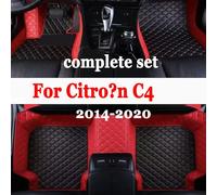 Tappetini per auto pavimento per citroello C4 Cactus 2014 ~ 2020 tappetino per auto in pelle impermeabile Set completo Tapete Automotivo Para Carro accessori per auto