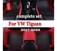 Tappetini per auto pavimento per VW Tiguan Allspace LWB 2017 ~ 2022 5 posti in pelle non scatola per Computer sotto il sedile del conducente accessori per auto