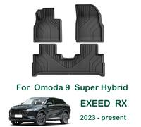 Tappetini per auto per EXEED RX 2025 2023-presente Omoda 9 Tappetino per bagagliaio super ibrido Impermeabile antiscivolo Protezione per schienale del sedile Cargo Liner