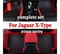 Tappetini per auto per Jaguar X-Type XTYPE X TYPE 2002 ~ 2009 Set di tappetini in pelle per tappeti cuscinetti Anti sporco accessori per auto parti interne 2003