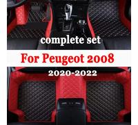 Tappetini per auto per Peugeot 2008 P24 2020 2021 2022 tappetini in pelle di lusso tappetini durevoli tappetini Anti sporco Set accessori per auto