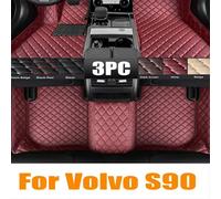Tappetini per Auto per Volvo S90 2017 2018 2019 2020 2021 2022 cuscinetti per piedi Auto personalizzati copertura per moquette per Auto interni automotive tri left hand drive