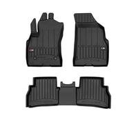 Tappetini per auto ProLine 3D compatibile con FIAT Doblo II Cargo SW Maxi 2010 in poi su misura in gomma | Set di tappetini premium | Materiale TPE durevole | Bordini più alti