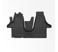 Tappetini per auto ProLine 3D compatibile con VOLKSWAGEN T5 2003-2015 / VOLKSWAGEN T6 2015-2019 su misura in gomma | Set di tappetini premium | Materiale TPE durevole | Bordini più alti