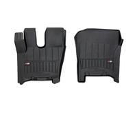 Tappetini per auto Proline 3D compatibili con DAF XG dal 2022 in poi su misura in gomma | Note: versione con sedile pneumatico destro | Tappetini premium | Materiale TPE durevole | Bordi più alti