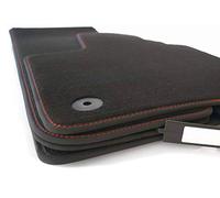 Tappetini per auto Q5 SQ5 FY (cuciture trapuntate rosse) Deluxe in velluto tuning, 4 pezzi