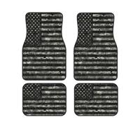 Tappetini per auto, set di tappetini per auto per tutte le stagioni con stampa bandiera americana, rivestimenti anteriori e posteriori per pavimenti, bandiere USA, accessori per interni auto, tappeti