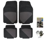 TAPPETINI PER AUTO TAPPETI IN PVC E MOQUETTE NERI PER AUTOMOBILI COMPATIBILE CON LAMBORGHINI TAPPETO TAPPETINO SET DA 4 PEZZI 2 ANTERIORI 72x44,5cm + 2 POSTERIORI 45x46cm