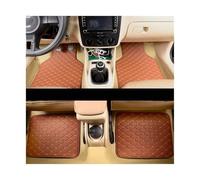 Tappetini Per Auto Tappetini auto in pelle da 4 pezzi resistenti e protettivi per tutti i veicoli accessori interni poggiapiedi per auto(Brown)