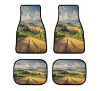 Tappetini per auto toscana, personalizzati, antiscivolo, anteriori e posteriori, per tutte le stagioni, universali, adatti per SUV, furgoni, berline, camion, set da 4 pezzi